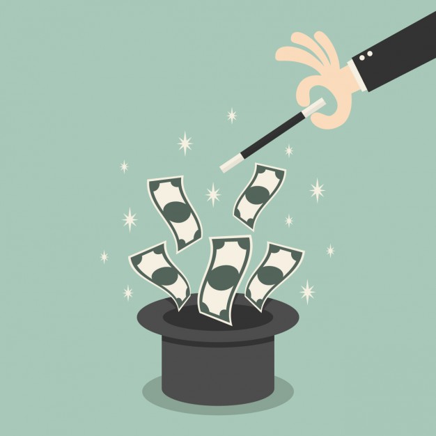 money-going-out-of-a-magician-hat_1133-57-1